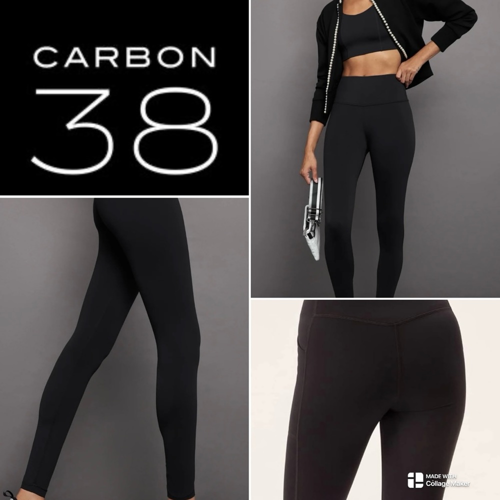 Carbon38 High Rise Leggings in Cloud Compression